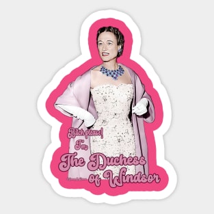 Duchess of Windsor Sticker